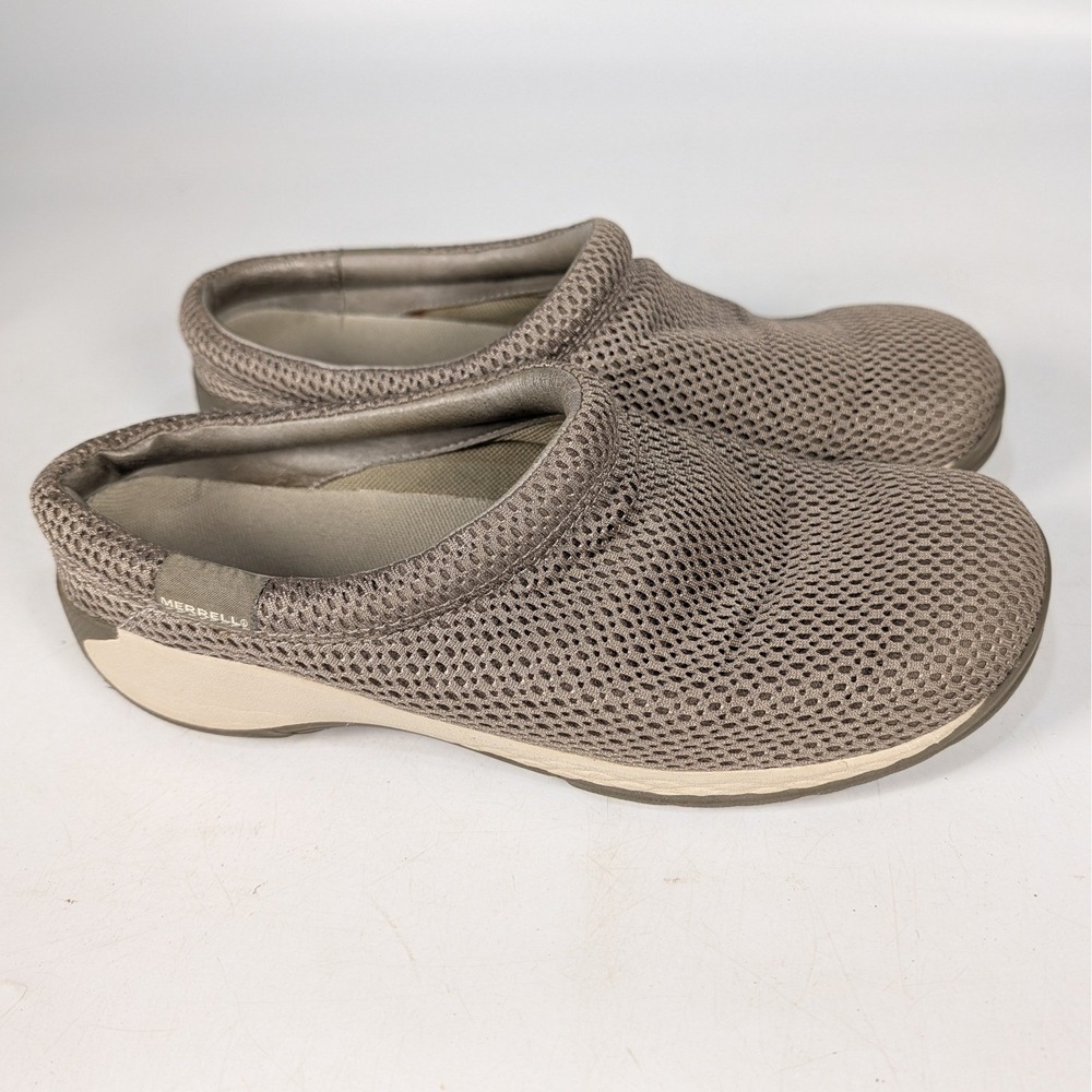 Merrell Encore Q2 Breeze Aluminum Mesh Clogs Womens 9 Taupe Mules J00976W